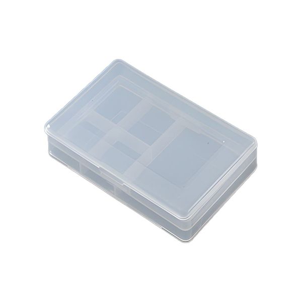 Transparent 4 Small &amp; 1 Big Grid Squares Pills/Multipurpose Storage Box