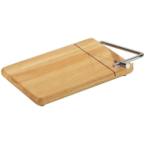 Zassenhaus Rubber Wood Cheese Board with Slicer - Brown