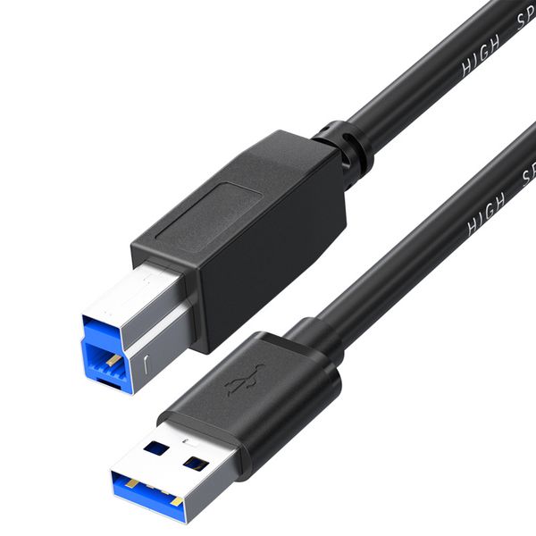 USB ATo USB B 3.0 Cord Compatible With Hard Drivers, Scanner, Printer