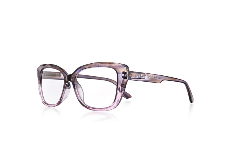 Brentoni Shiny Crystal Grey To Pink Reading Glass