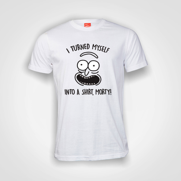 White T Shirt with With Rick design