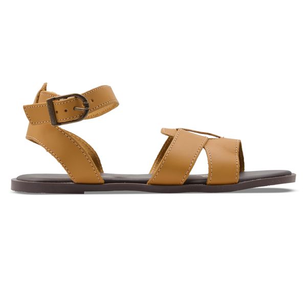 Women Ankle Strap Leather Sandals TW-2442