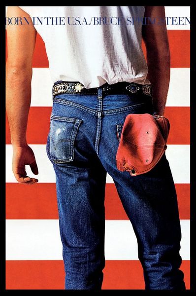 Bruce Springsteen (Born in the USA) Poster with Black Frame - 66cm x 96.5cm