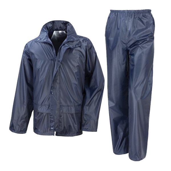Skudo Elite Rain Suit 2Piece Rubberised Navy Large