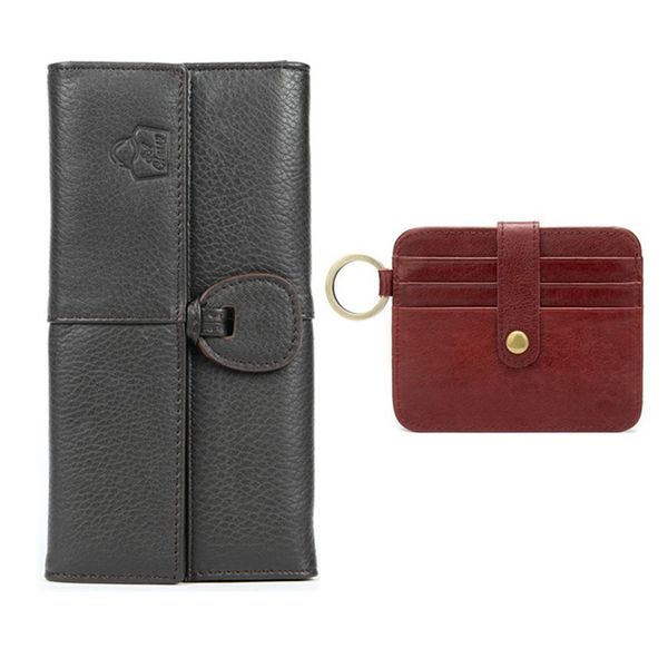 SACLASSY Genuine Leather Wallet Purse &amp; Leather Card Wallet Holder 9204