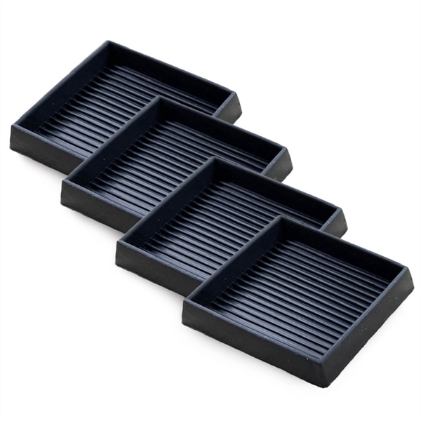 4Pcs Furniture Pads- 2 5X2 5In Anti Skid Caster Cups Leg Coasters