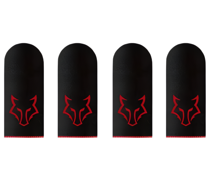 Fox Gaming Finger Sleeves Anti-Slip Anti-Sweat Pro Gamer Finger Sleeves 4Pc