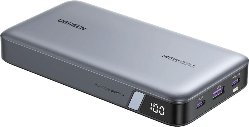 UGreen 25 000mAh 145W Nexode Power Bank (3 Port) - Grey