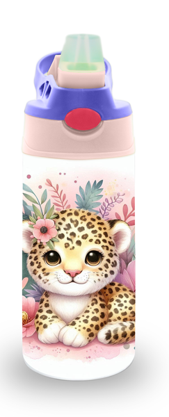 Girly Safari Animals Design 20 12oz Double walled Stainless Steel Bottle