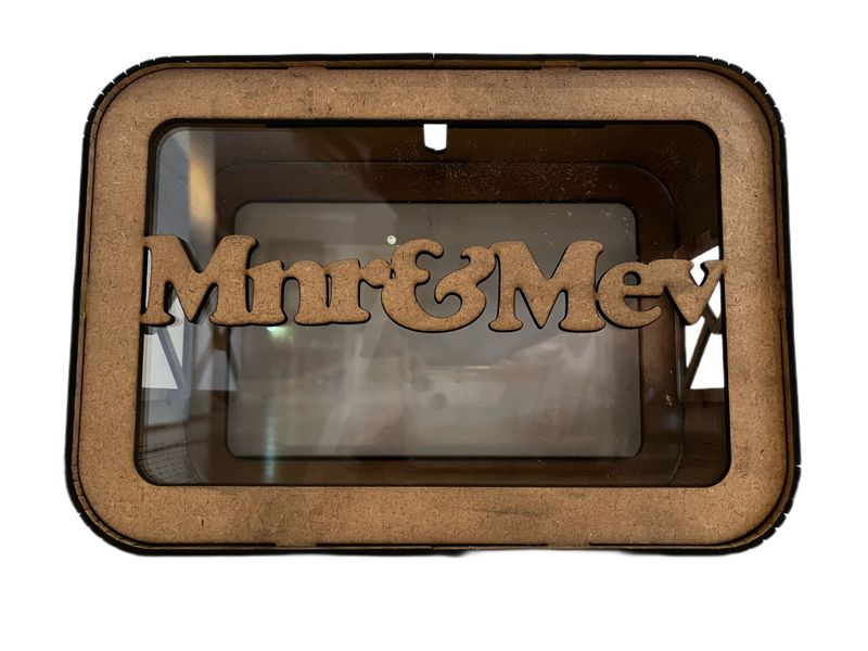 Trou Mnr &amp; Mev Posbus Wedding Post Box For Gift Cards Envelopes