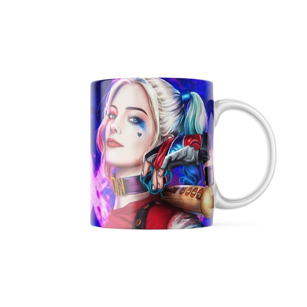 Harley Quinn Themed Printed Coffee Cup