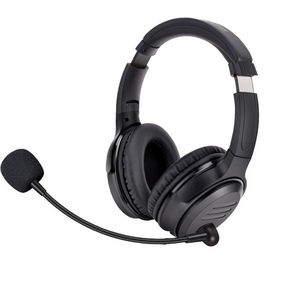 TUFF-LUV Bluetooth 5.0 Stereo Ergonomic DUAL Headset With Microphone - Black