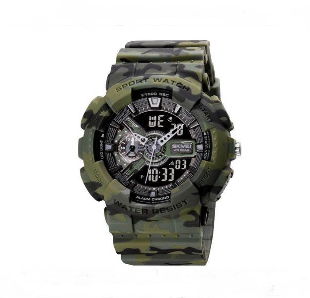 Men's Shock Resistant Chronograph Dual Time Watch by J Factor