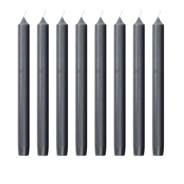 Classic Long Dripless, unscented Candles - 25cm 8 Pack