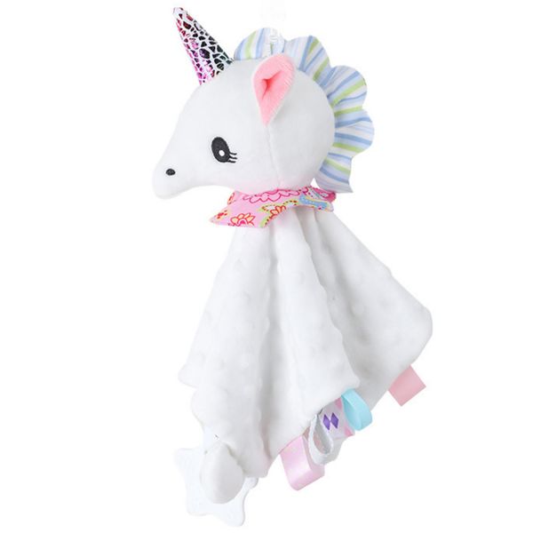 Cuddly Baby Security Blanket with Cute Animal-Shaped Dolls