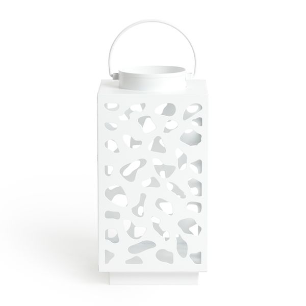 George &amp; Mason - Kenzo White Lantern - 25cm