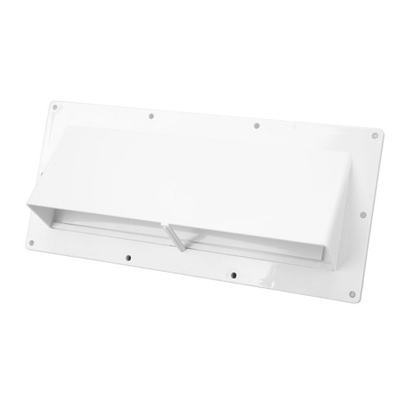 White RV Range Hood Vent Cover for Trailer Camper