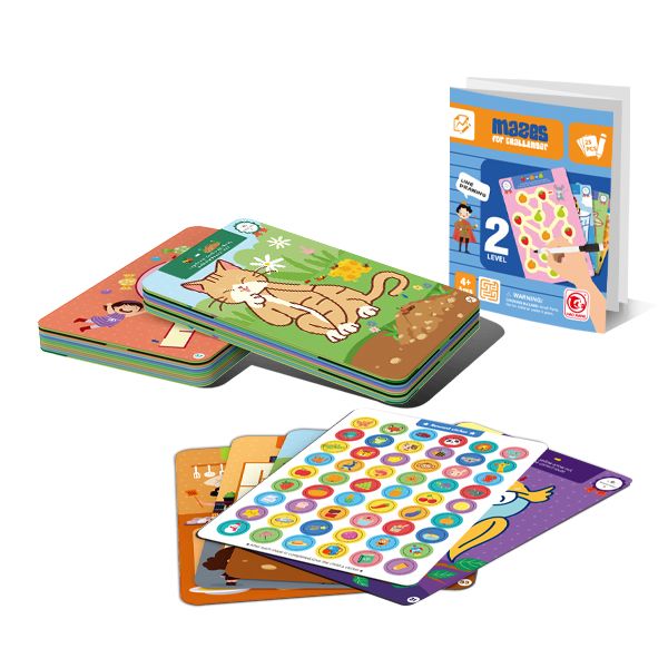 HAO Mazes Level 2 - 25 Pieces - Pen Included