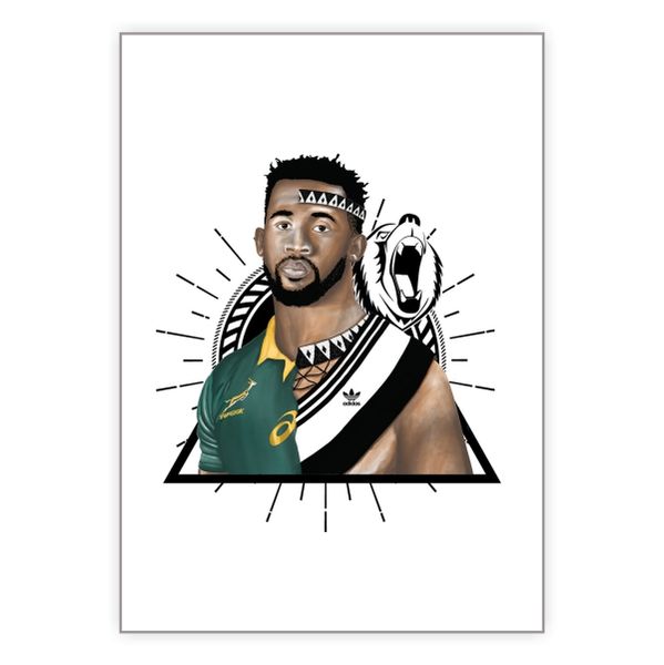 Siya Kolisi Bear - A1 Poster