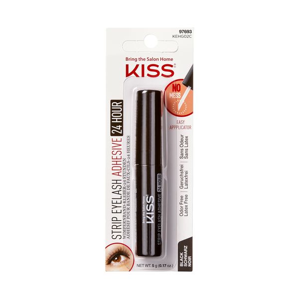 Kiss 24 Hour Flase Eyelash Glue Strip, 5G Size, Black
