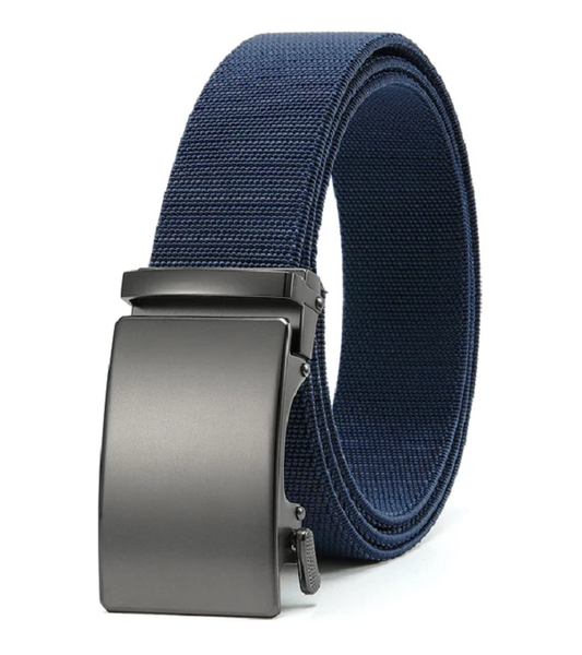 MUT: Belt Military Style with Metal Buckle : Blue