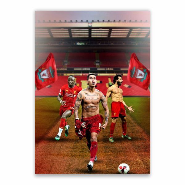 Salah, Mane And Firmino Poster - A1