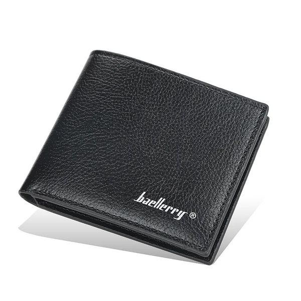 Baellerry - High-Quality Men's Leisure Wallet - Black and Apex Bookmark