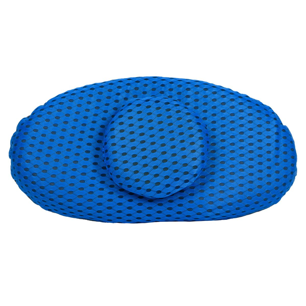 Premium Curve Back Support Pillow - Blue &amp; Grey