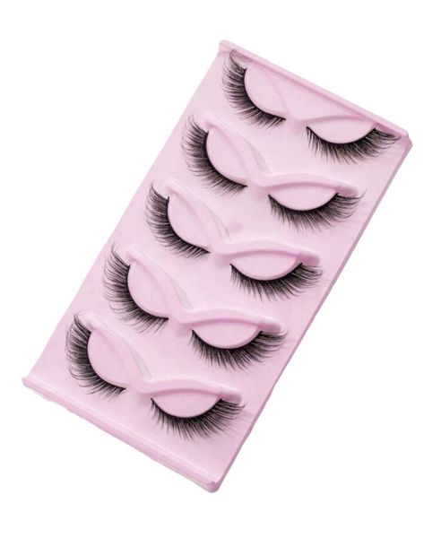 Long &amp; Curly Fox Eye Manga False Eyelashes 5 Pairs