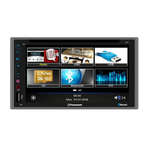 Paramount ZS6040BT Double Din Multimedia System