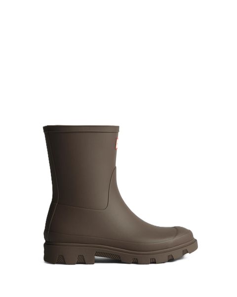 Hunter Women's Downpour Short Boot Chocolate Brown