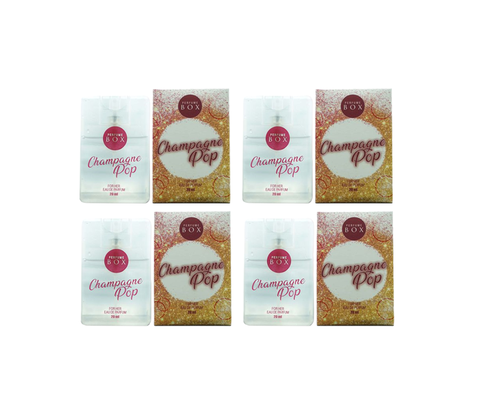 Perfume Box Champagne Pop For Her Perfume Pocket size Set of 4