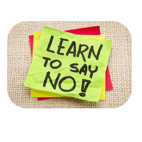 Learn to say No Sticky note Printed Mouse Pad