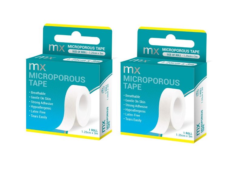 Microporous Surgical Tape 1.25cm x 3m Set Of 2 Pack PK