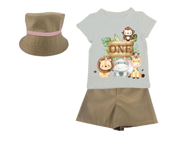 Wild One / Safari Theme-Pink image