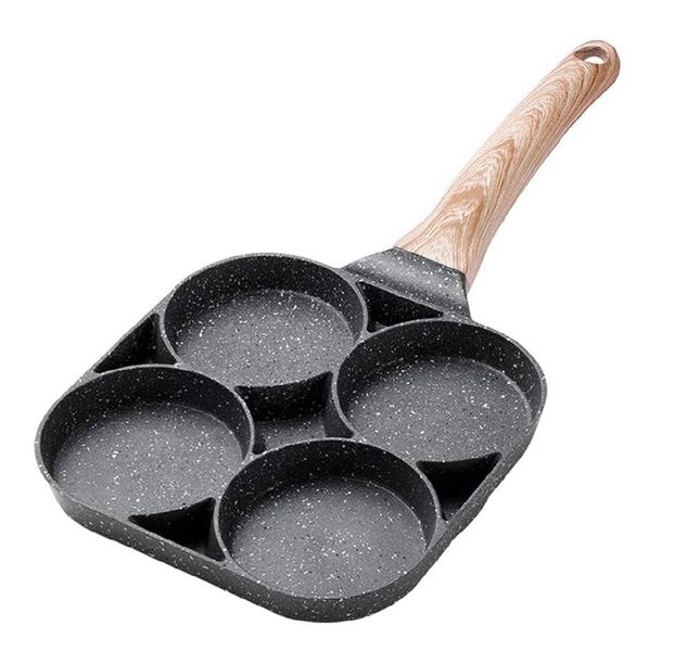 Four-Hole Non-Stick Thick Breakfast Cooking Pan