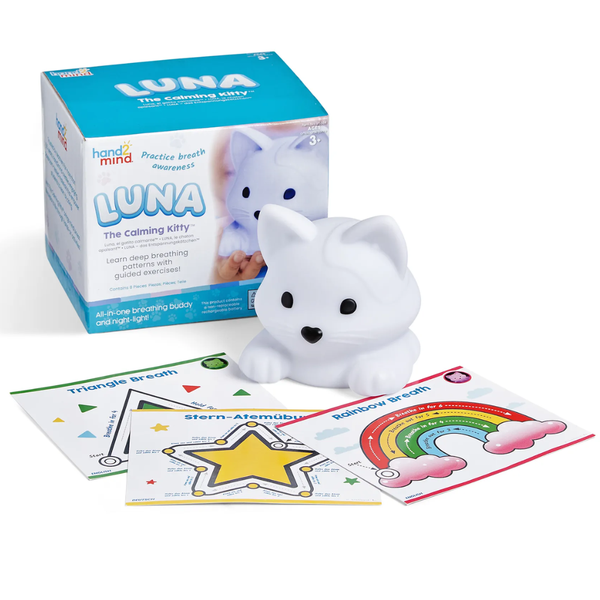 Hand2Mind - Luna The Calming Kitty - Breathing Companion &amp; Nightlight