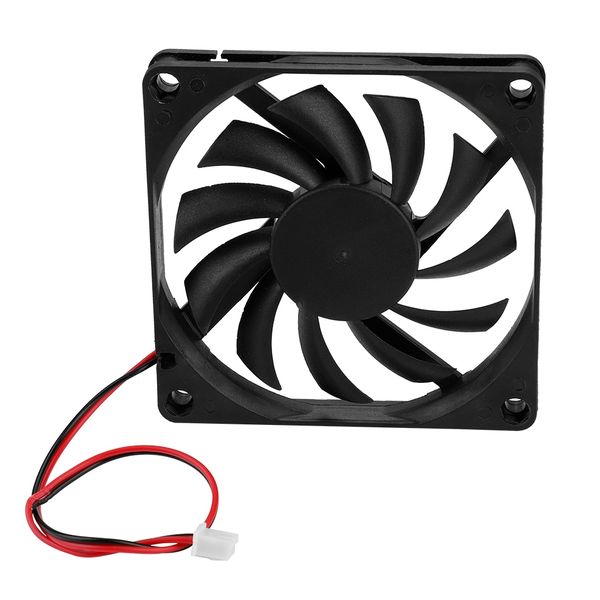 2PC 8cm 12V Silent CPU Fans Black