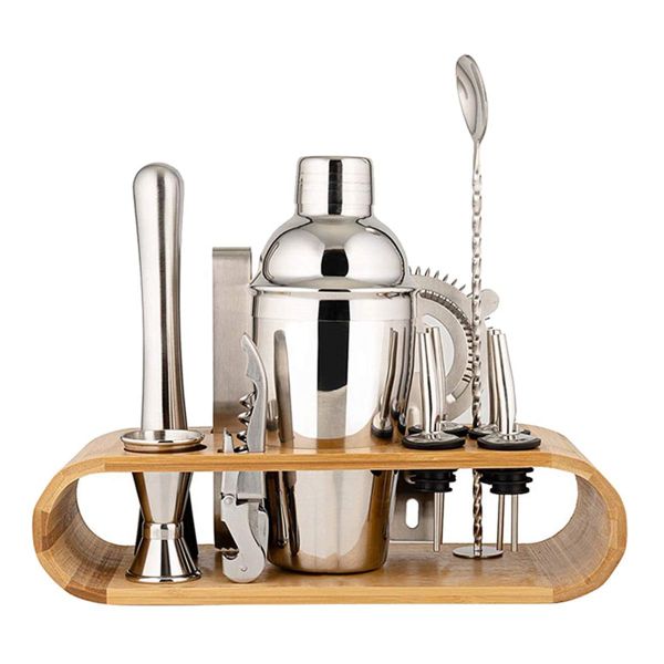 Stainless Steel Cocktail Shaker Bartender Tool 12 Piece Set