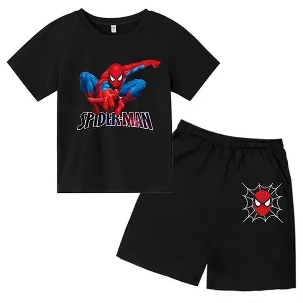 Spider Man Cartoon Character Boys Set- Black