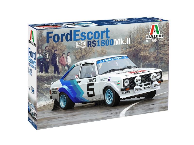 Italeri 1/24 Ford Escort RS1800 Mk.II Car Plastic Model Kit