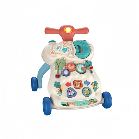 Baby Push Walker for Baby Boy Girl Sit-to-Stand Walkers with Music & STEM Image