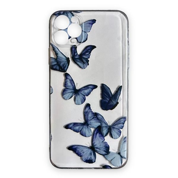 AMA Butterfly Pattern Clear Phone Case For iPhone 11 Pro Max