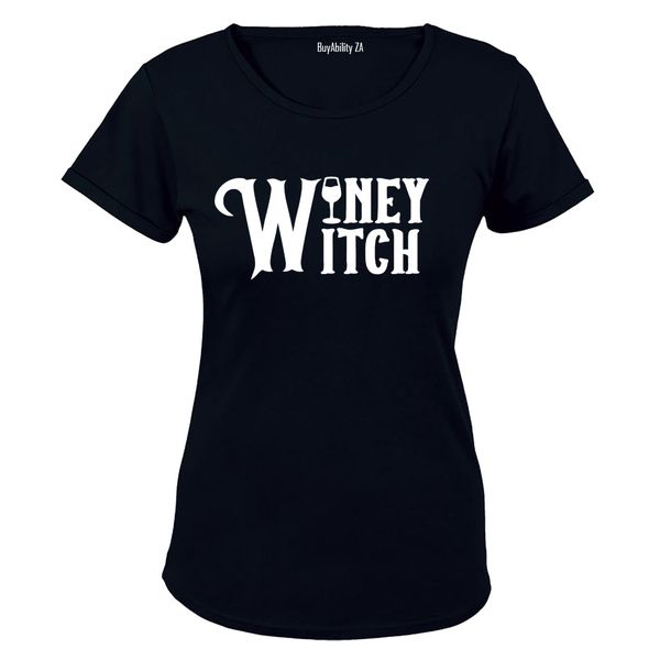 Winey Witch - Halloween - Ladies - T-Shirt