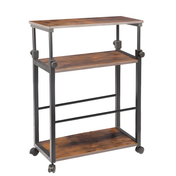 Storage Shelf Rolling Cart, Side Tables, Multifunctional Computer Carts