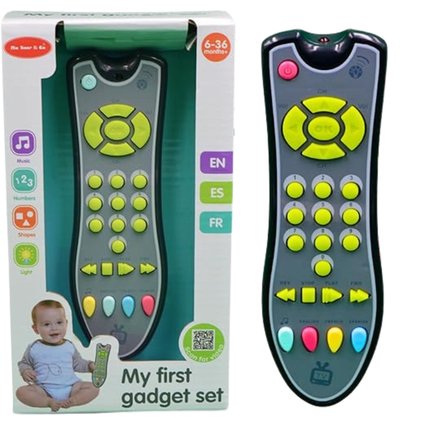 Mu Bear &amp; Co- Baby Remote TV Toy With Lights And Sounds