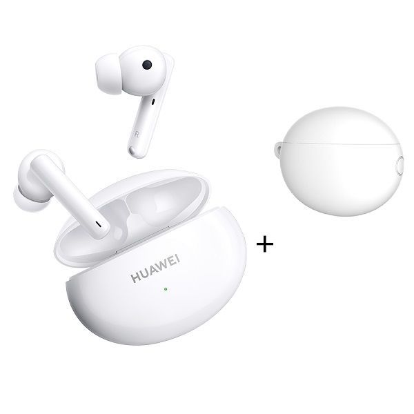 Huawei FreeBuds 4i True Wireless Stereo Earbuds - Ceramic White + Cover