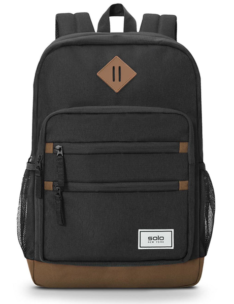 Solo New York Re:Fresh Backpack Compatible With 16" Laptops - Black/Brown