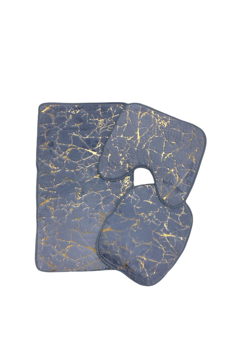 Marble Design Bathroom Mats Set Blue Shop Today. Get it Tomorrow