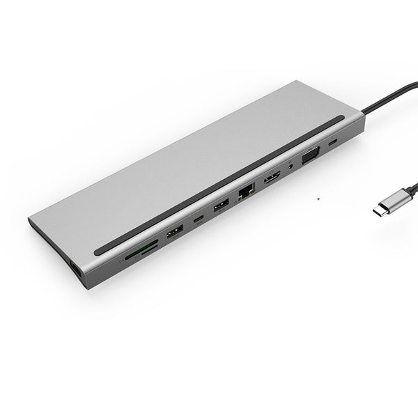 USB C Hub Type C Adapter 11 in 1